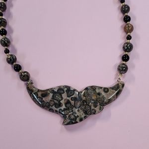 Leopard Stone Agate Necklace Sp4